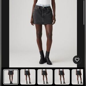 Levi's Charcoal Mini Skirt